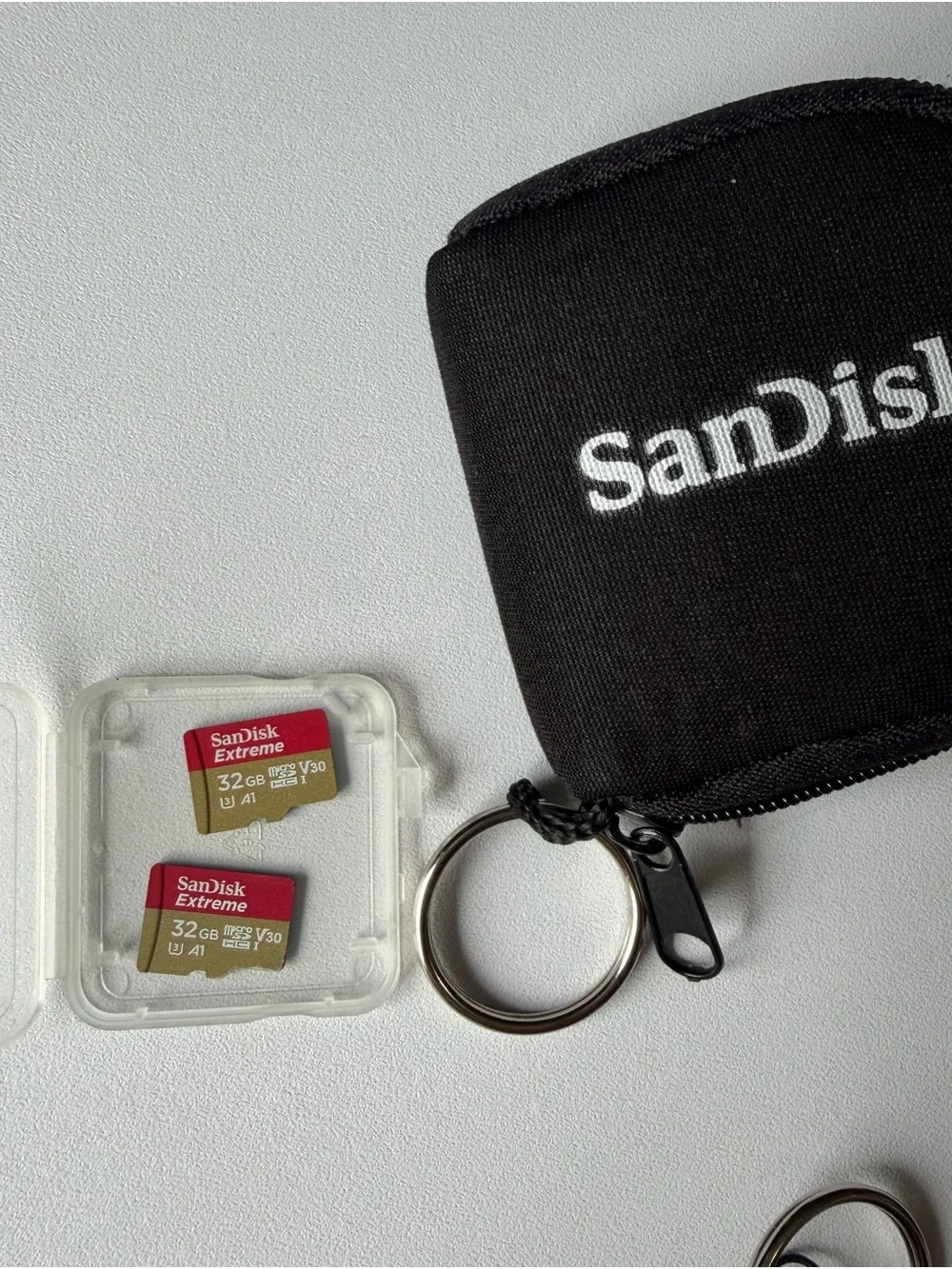 SanDisk 32GB microSD bundle of 2 Cards with Black Zip Case